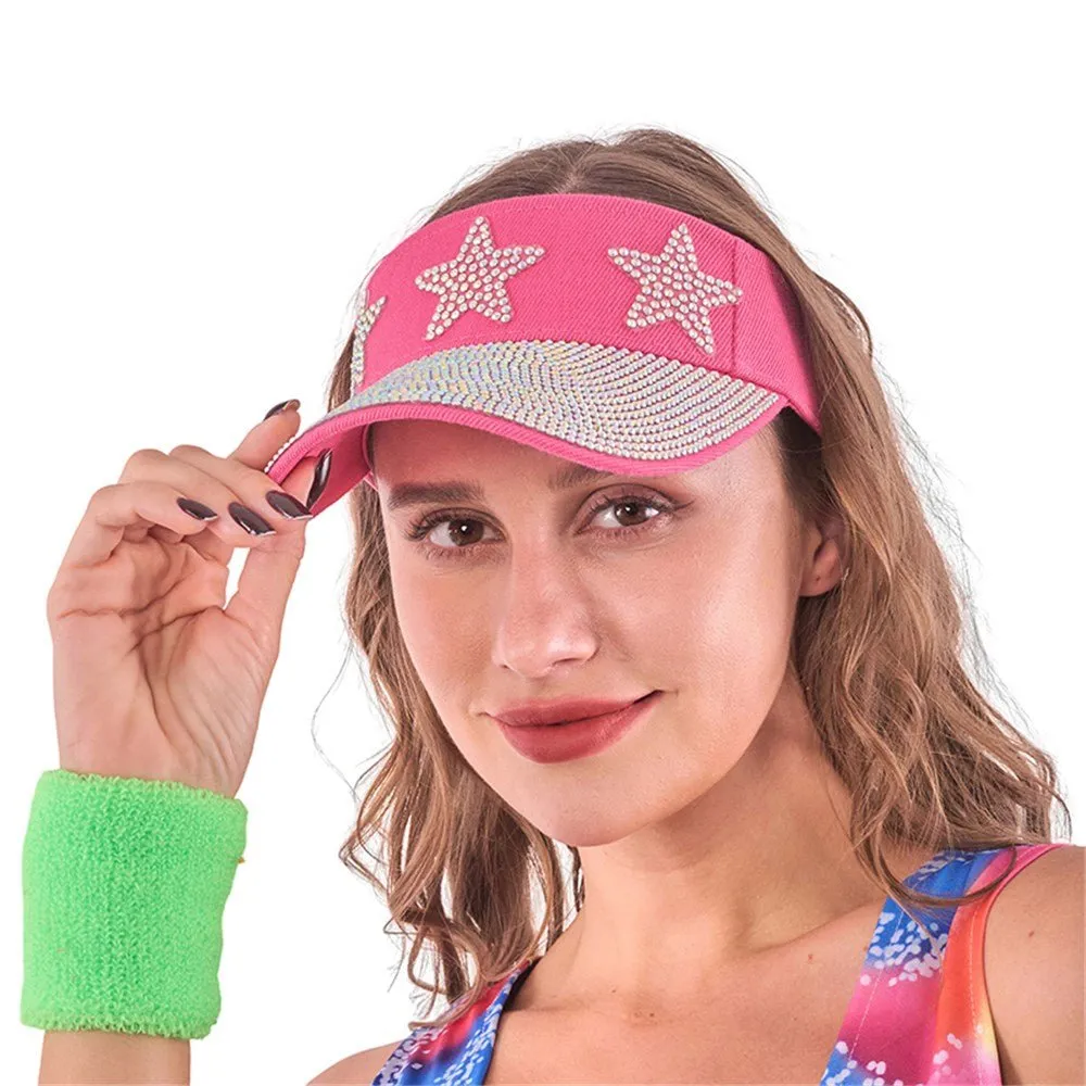 Deluxe Rhinestone Sun Visor