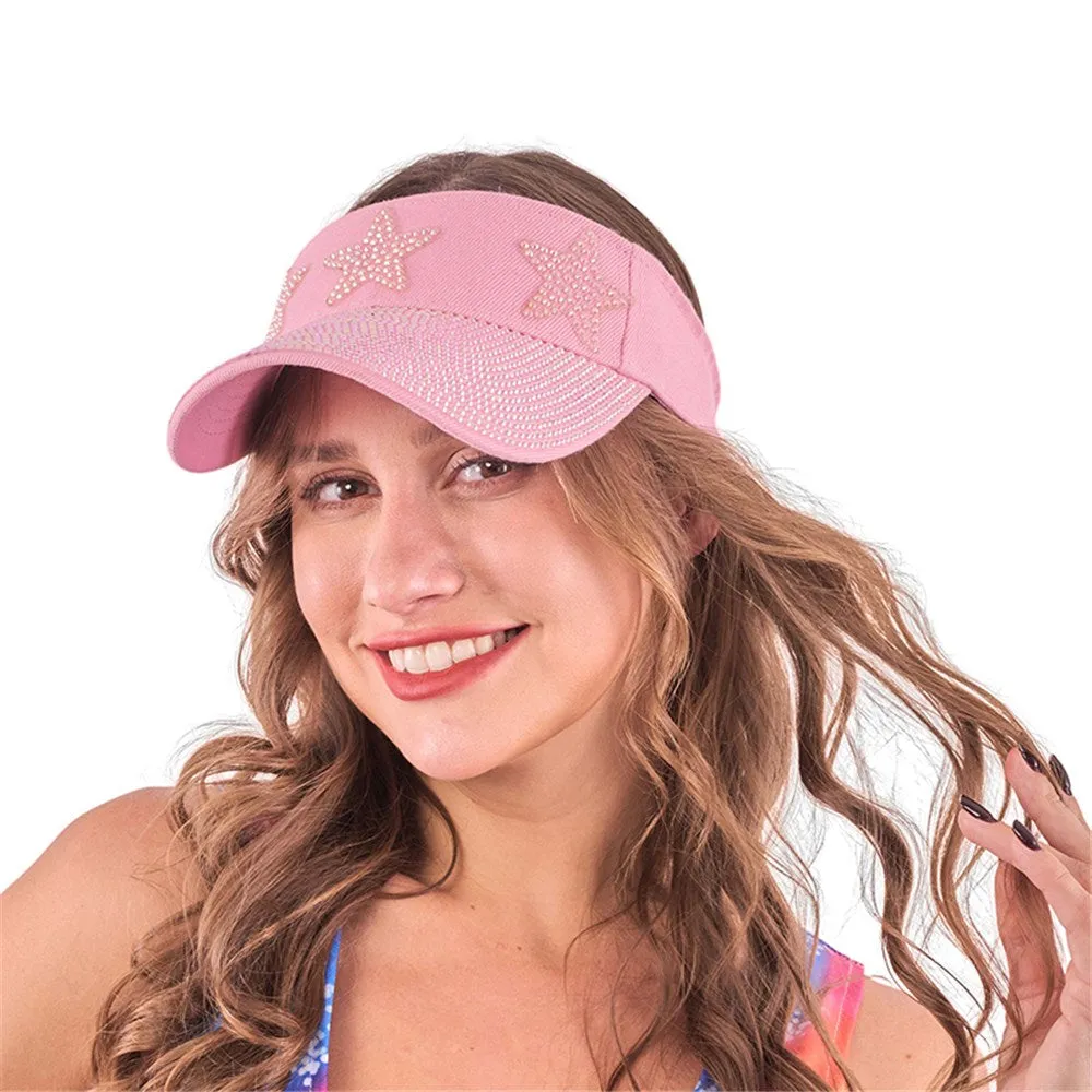 Deluxe Rhinestone Sun Visor