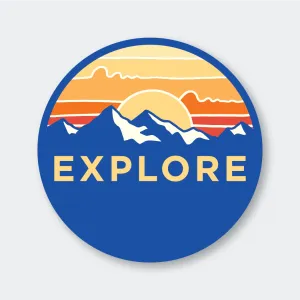 Explore Sunset Sticker