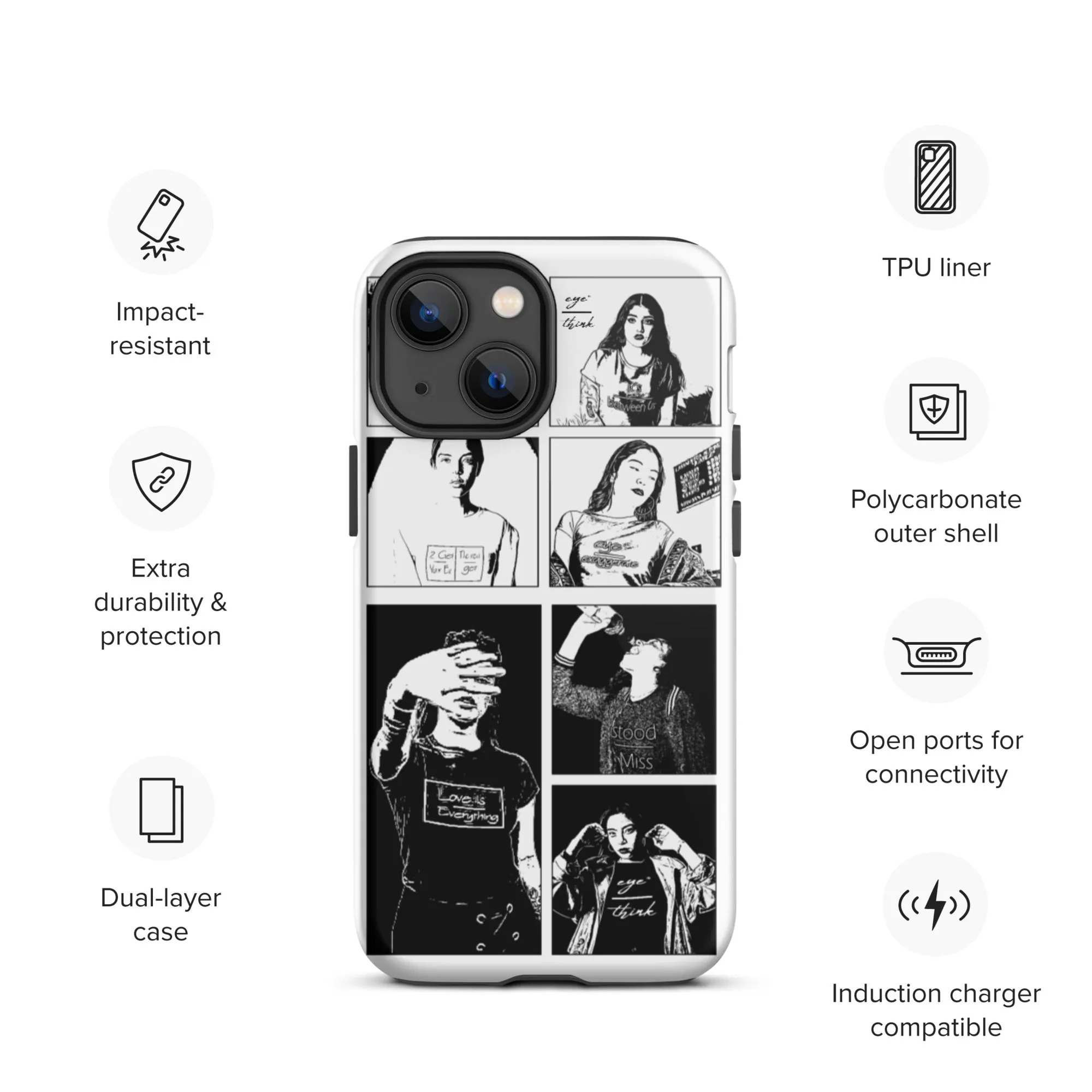 eyeoverthink® Tough iPhone case