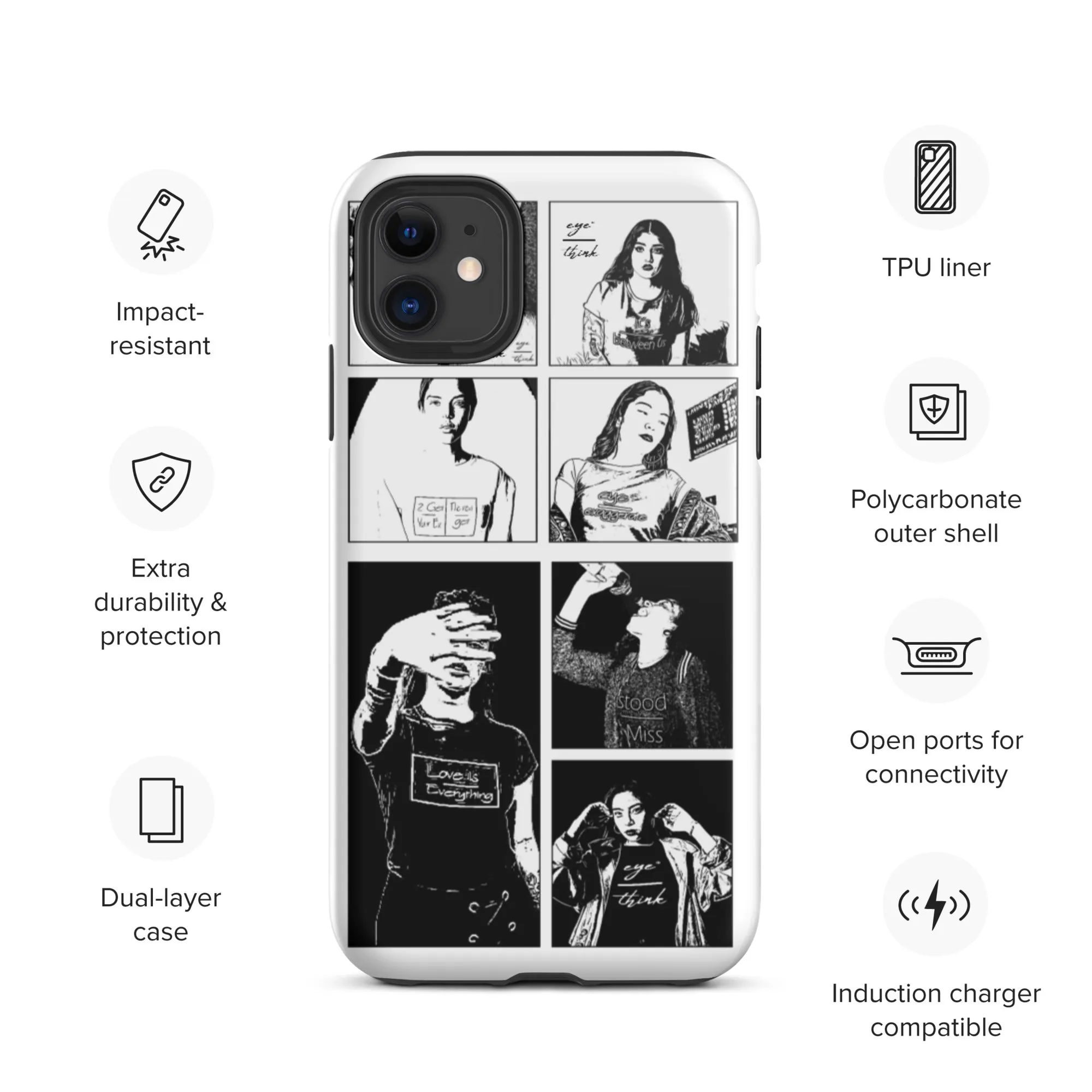 eyeoverthink® Tough iPhone case