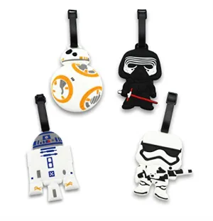 Finex Set Of 4 Star Wars Bb-8 Travel Luggage Id Tag Bag Suitcase Bb8