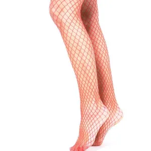 Fishnet Pantyhose - Red