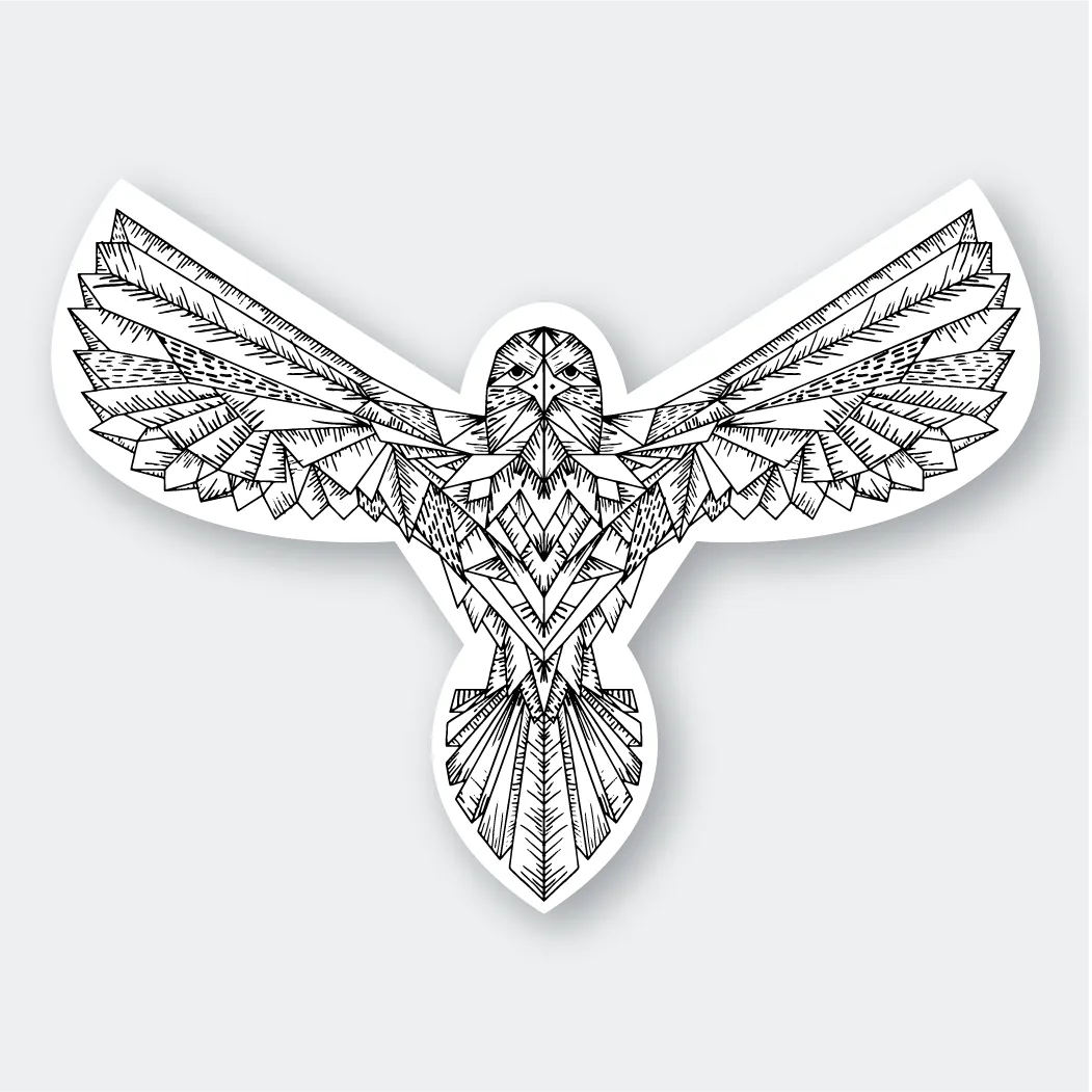 Geo Eagle Sticker