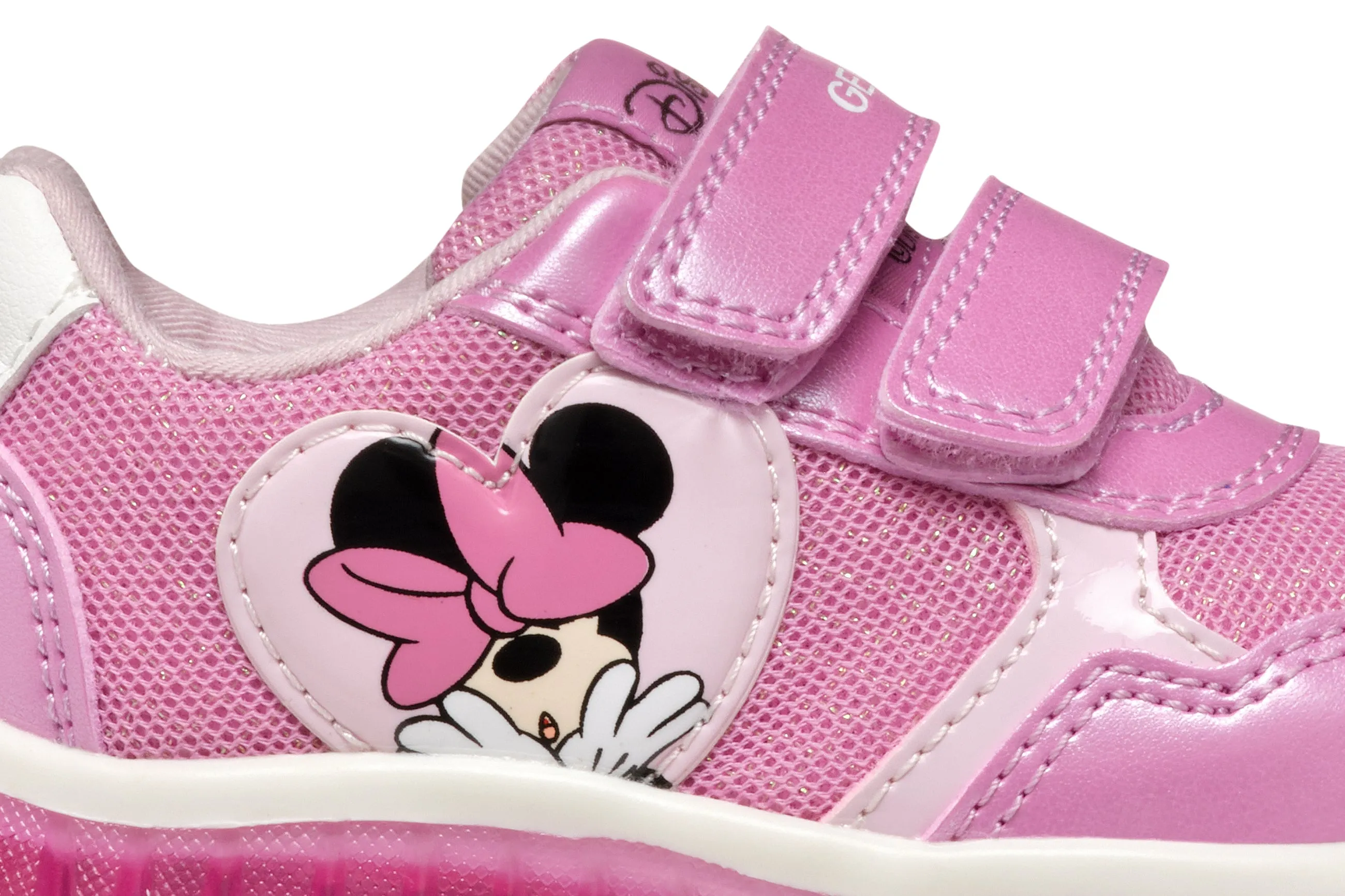Geox Kids Trainers | Lightyloo | Dark Pink, Minnie Mouse