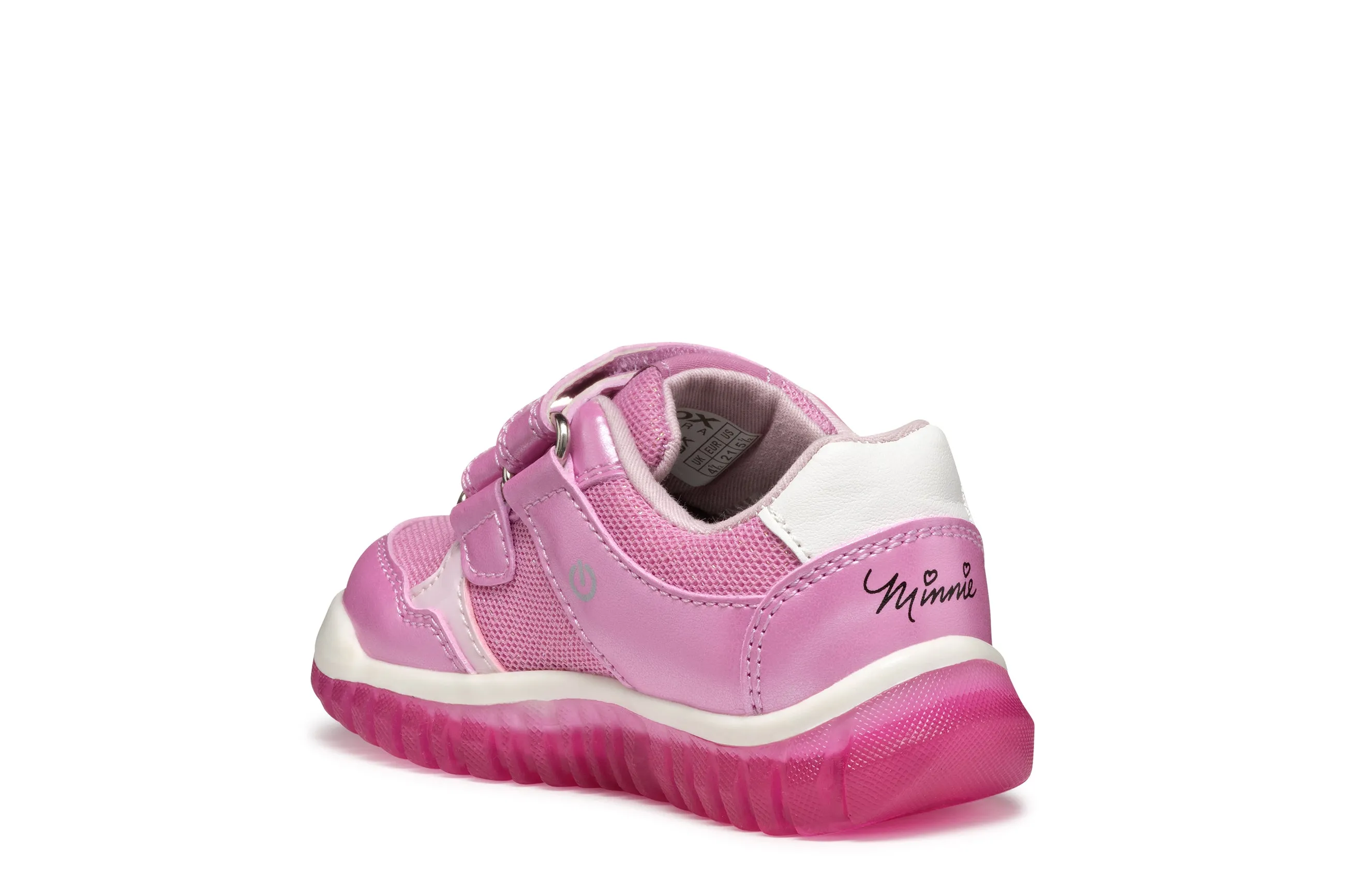 Geox Kids Trainers | Lightyloo | Dark Pink, Minnie Mouse