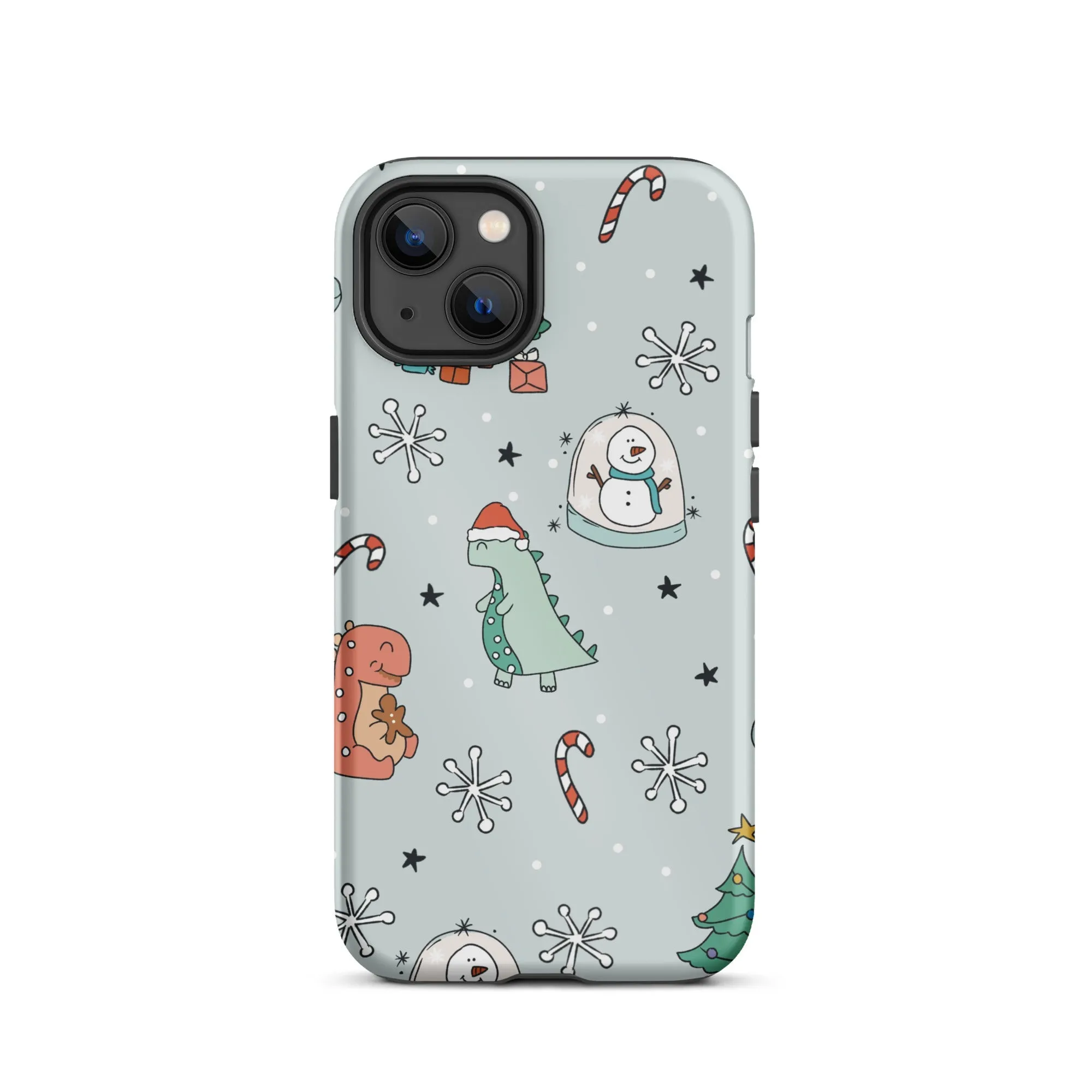 Holiday Dinos Tough iPhone case
