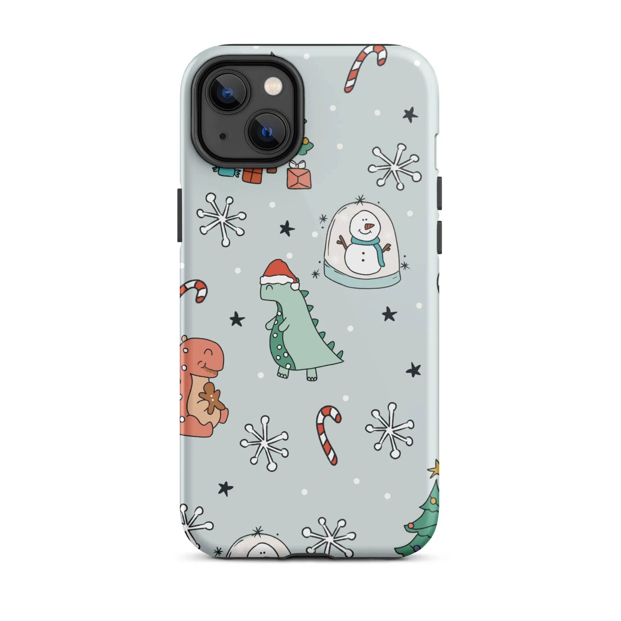 Holiday Dinos Tough iPhone case