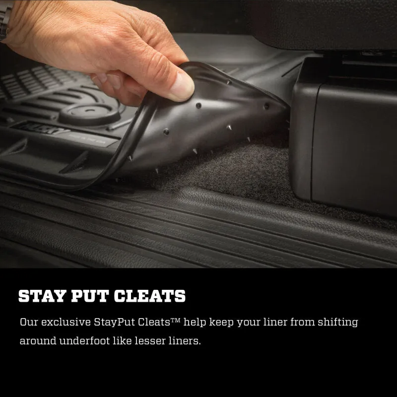 Husky Liners WeatherBeater Front/2nd Row Floor Liner - Black/Textured - 2-Door - Ford Midsize SUV 2021