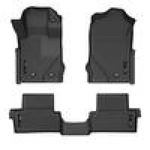 Husky Liners WeatherBeater Front/2nd Row Floor Liner - Black/Textured - 2-Door - Ford Midsize SUV 2021