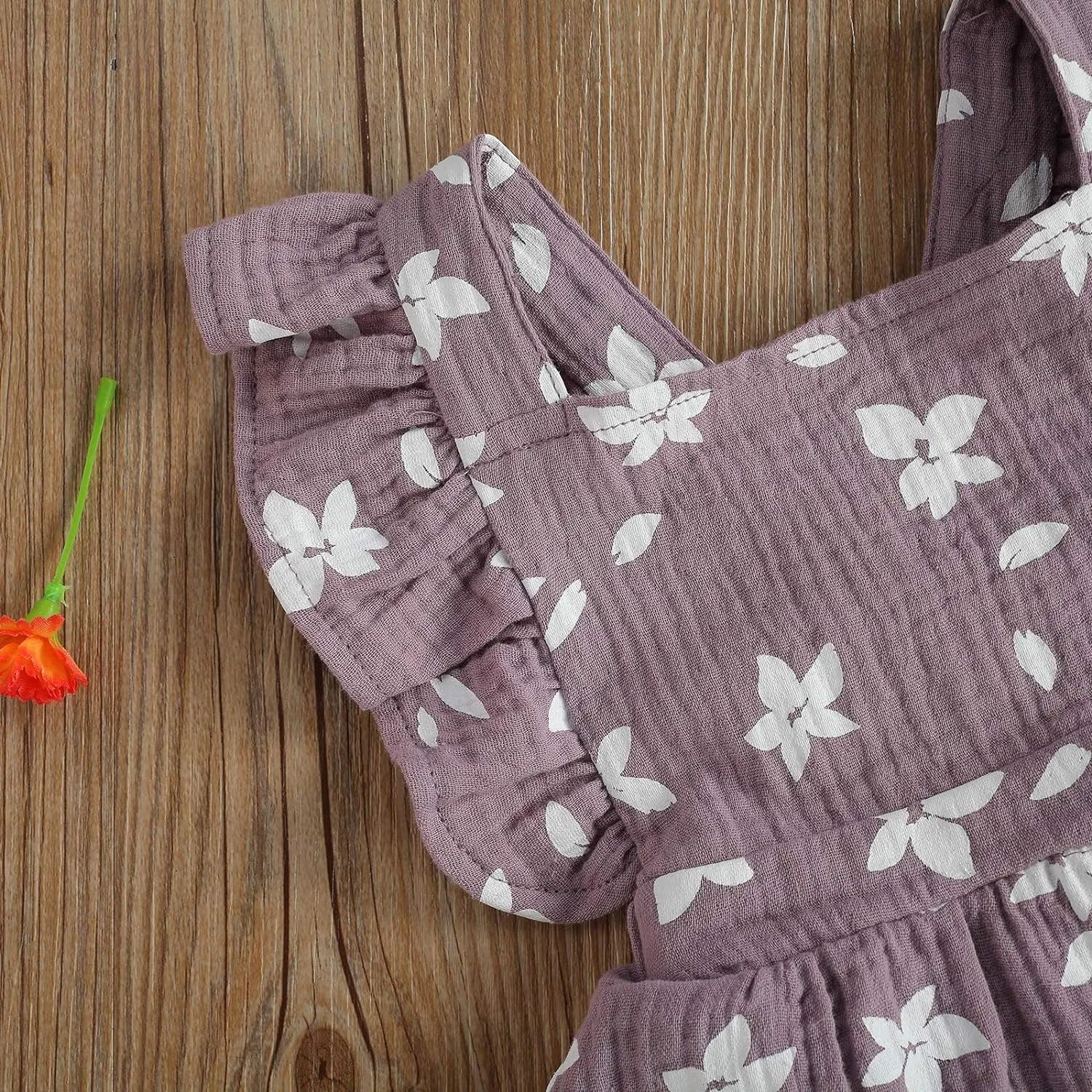 Infant Summer Clothes: Floral Jumpsuit with Ruffled Bodysuit, Headband, and Fly Sleeve Romper for Baby Girls