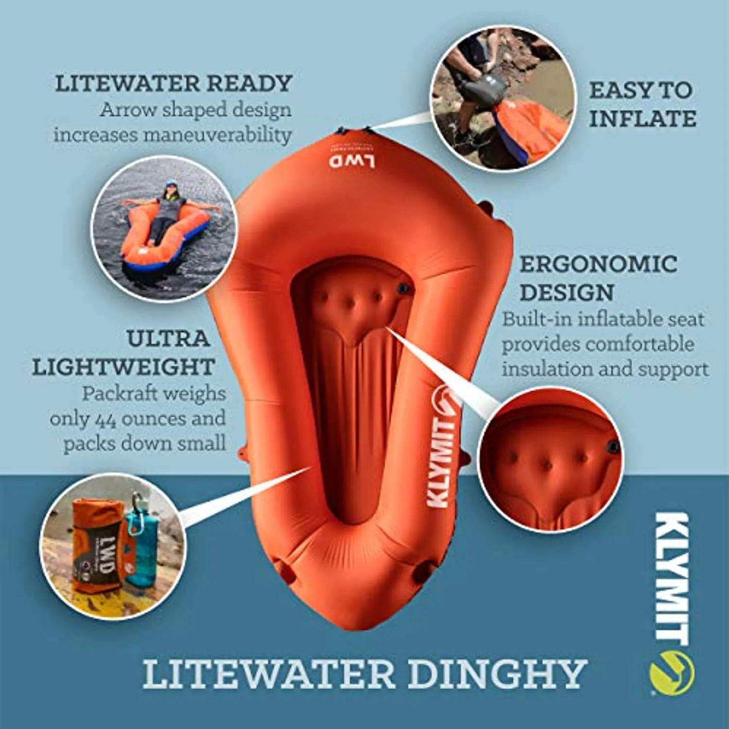 Inflatable Travel Kayak, Packs Small for Backpacking
