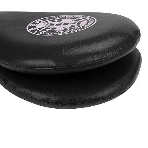JERN Taekwondo Durable Kick Pad Target for Karate Kickboxing Training (Black) - Set of 2