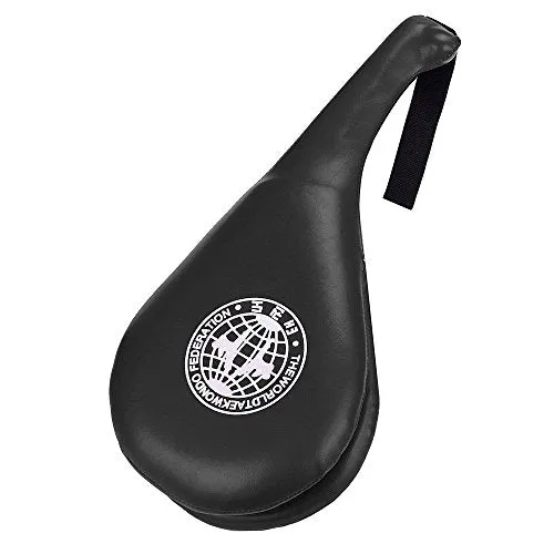 JERN Taekwondo Durable Kick Pad Target for Karate Kickboxing Training (Black) - Set of 2