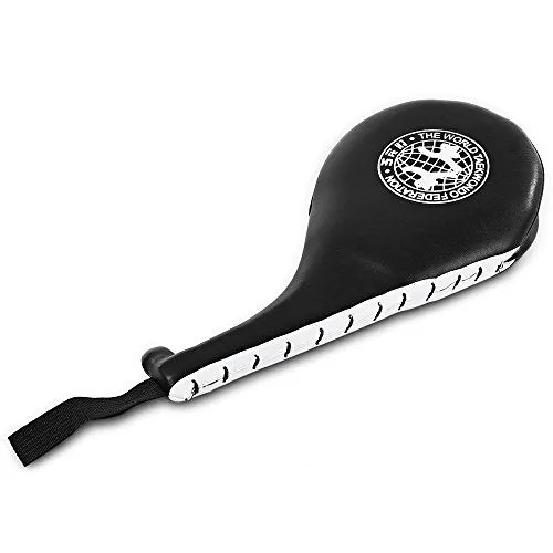JERN Taekwondo Durable Kick Pad Target for Karate Kickboxing Training (Black) - Set of 2