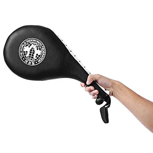 JERN Taekwondo Durable Kick Pad Target for Karate Kickboxing Training (Black) - Set of 2