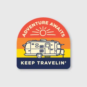 Keep Travelin' Sticker