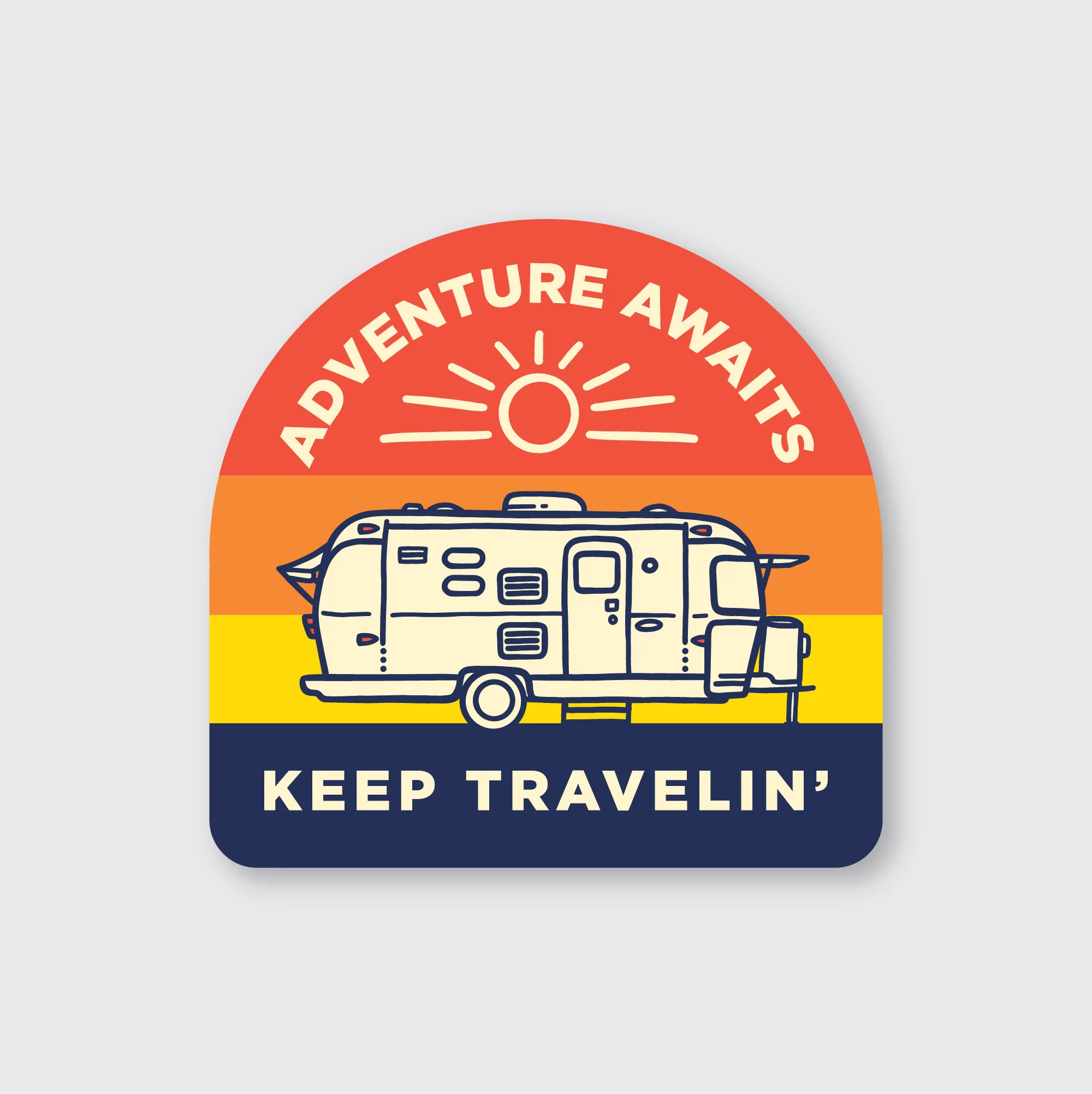 Keep Travelin' Sticker