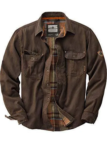 Legendary Whitetails Men's Journeyman Rugged Shirt Jacket Tobacco Large