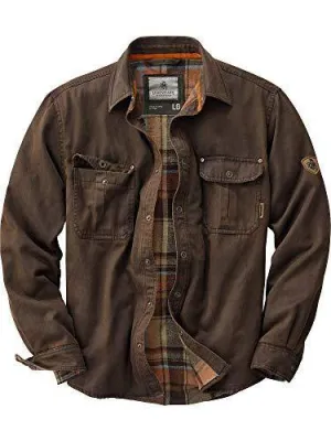 Legendary Whitetails Men's Journeyman Rugged Shirt Jacket Tobacco Large