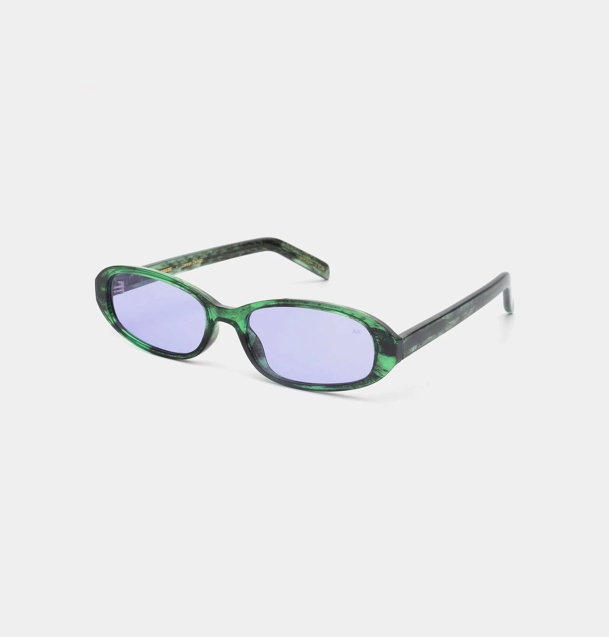 Macy Sunglasses - Green Marble Transparent