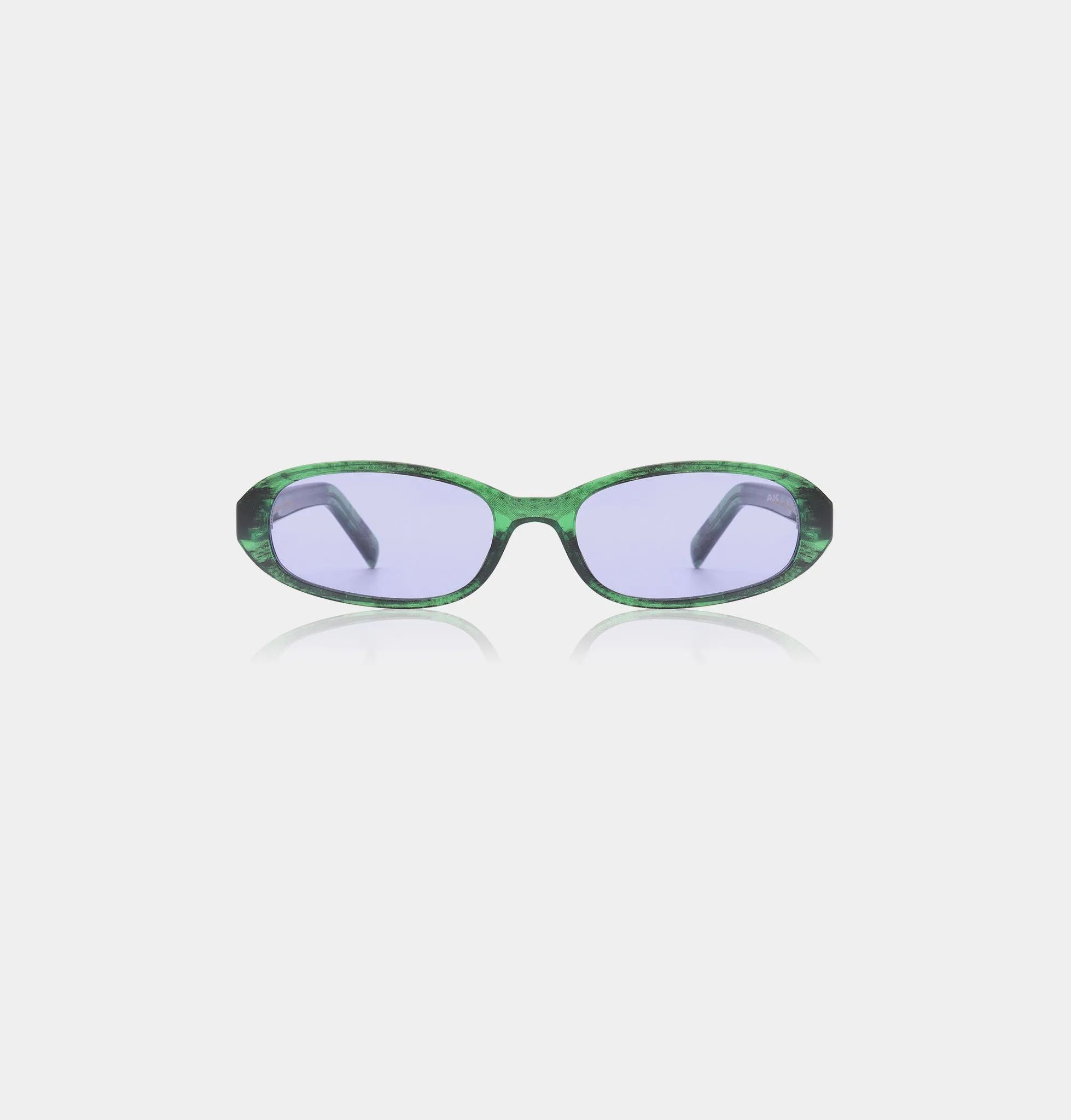 Macy Sunglasses - Green Marble Transparent