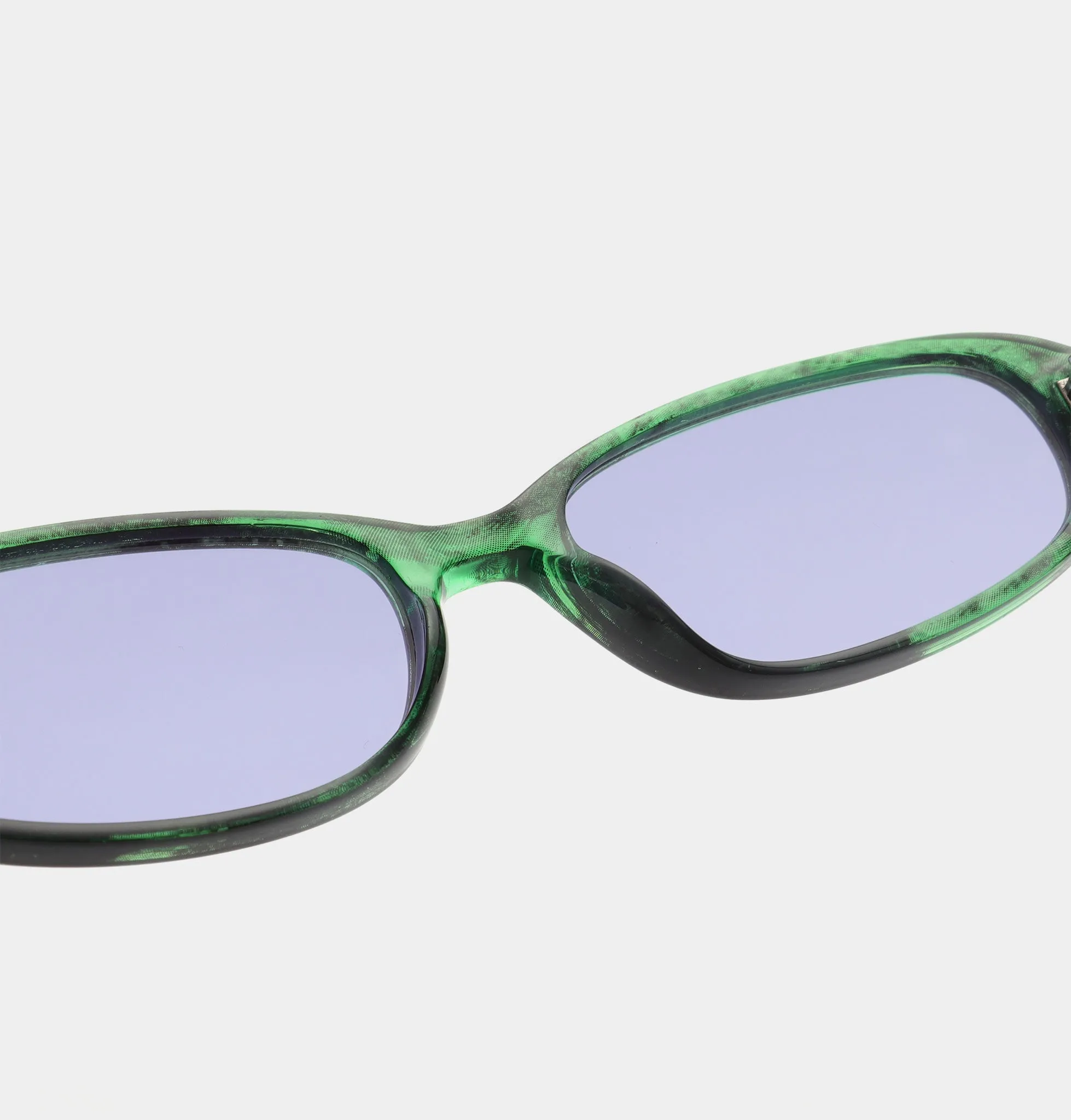 Macy Sunglasses - Green Marble Transparent
