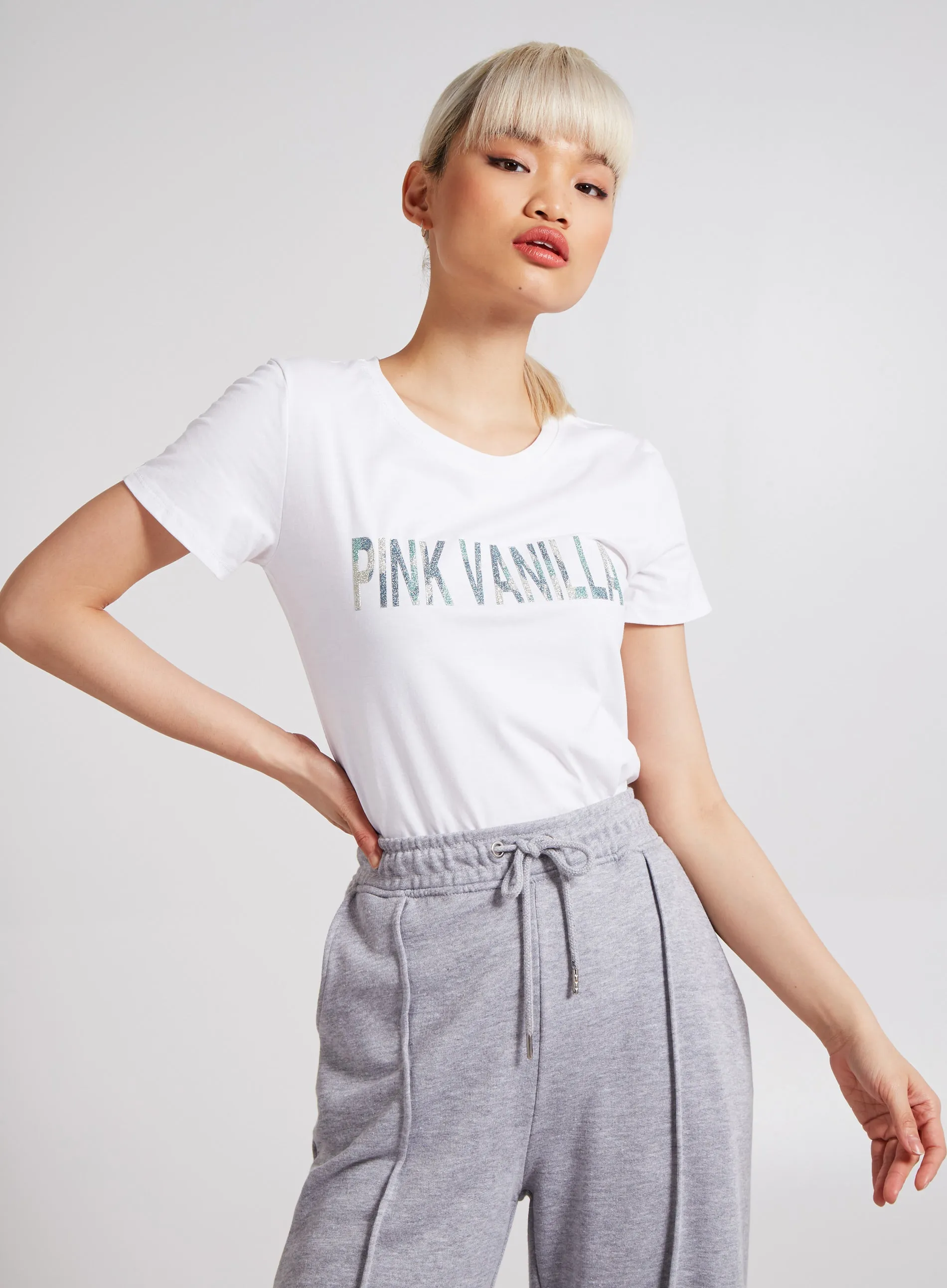 Marble Effect Logo T-Shirt