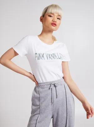 Marble Effect Logo T-Shirt