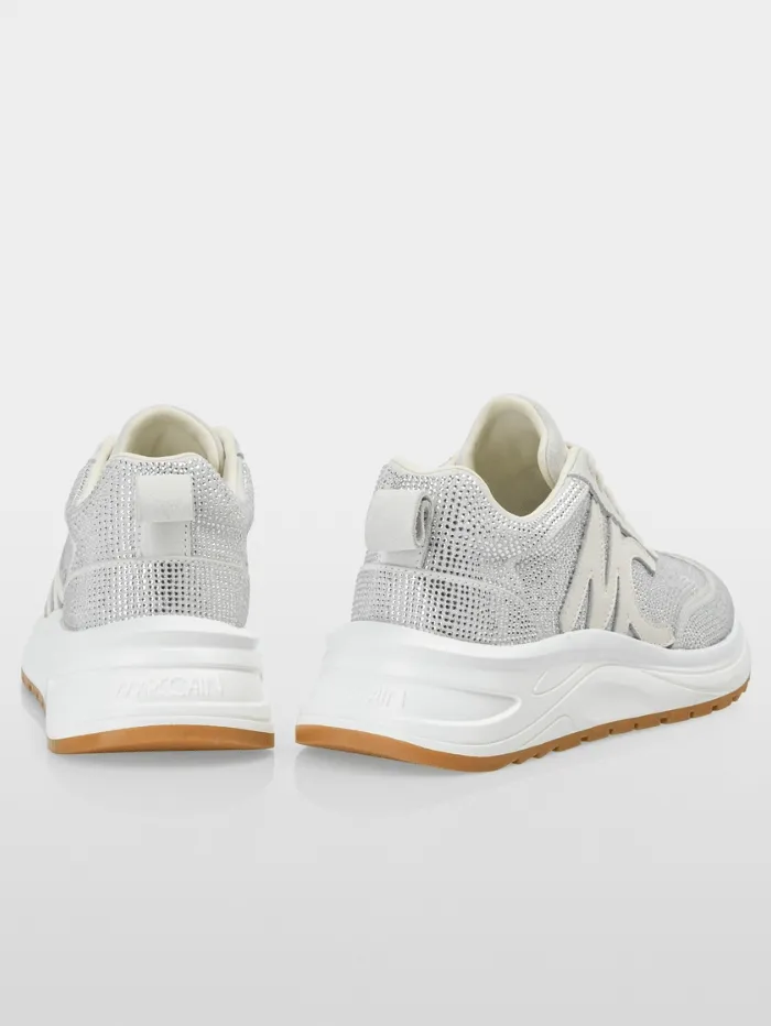 Marc Cain Women's Crystal Studded Trainers In White YS SH.03 L05 COL 100