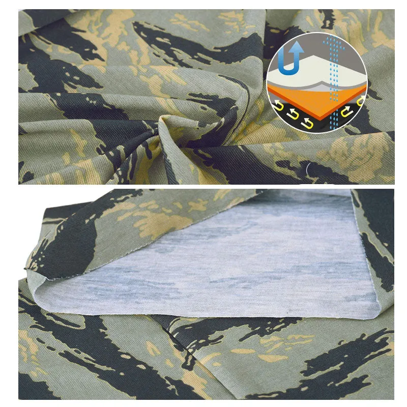 MENFLY Military Tactical Hiking Bib Headscarf Camouflage Special Forces Scarf  for Men Women Cycling UV Protective Headkerchief