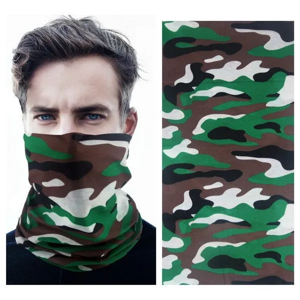 MENFLY Military Tactical Hiking Bib Headscarf Camouflage Special Forces Scarf  for Men Women Cycling UV Protective Headkerchief