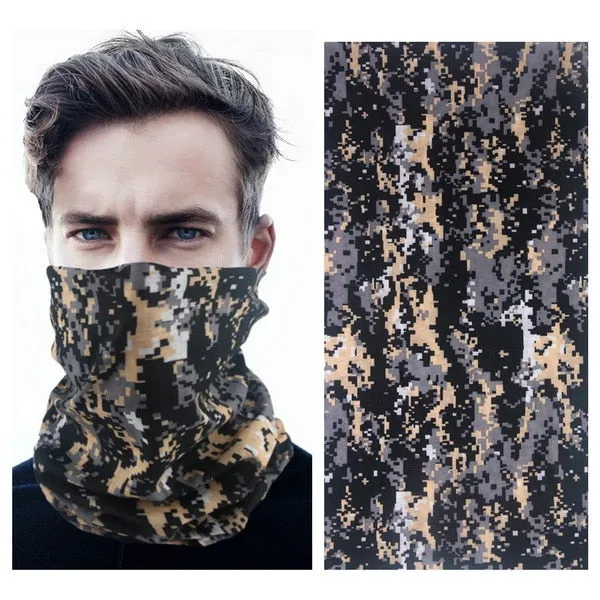 MENFLY Military Tactical Hiking Bib Headscarf Camouflage Special Forces Scarf  for Men Women Cycling UV Protective Headkerchief