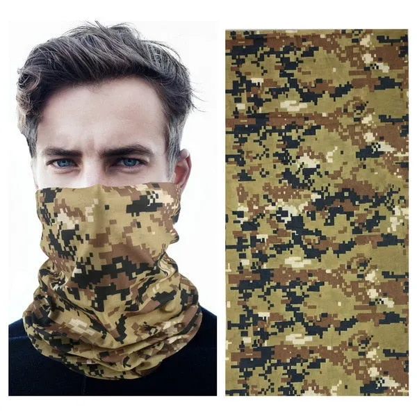 MENFLY Military Tactical Hiking Bib Headscarf Camouflage Special Forces Scarf  for Men Women Cycling UV Protective Headkerchief