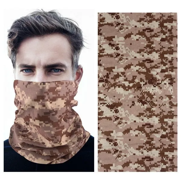 MENFLY Military Tactical Hiking Bib Headscarf Camouflage Special Forces Scarf  for Men Women Cycling UV Protective Headkerchief