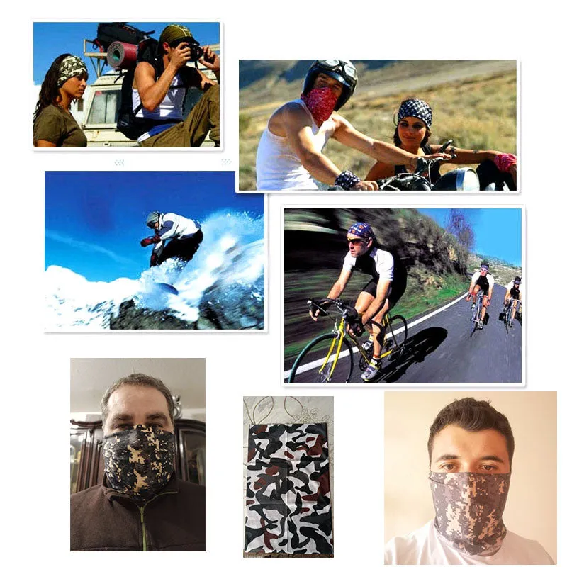 MENFLY Military Tactical Hiking Bib Headscarf Camouflage Special Forces Scarf  for Men Women Cycling UV Protective Headkerchief