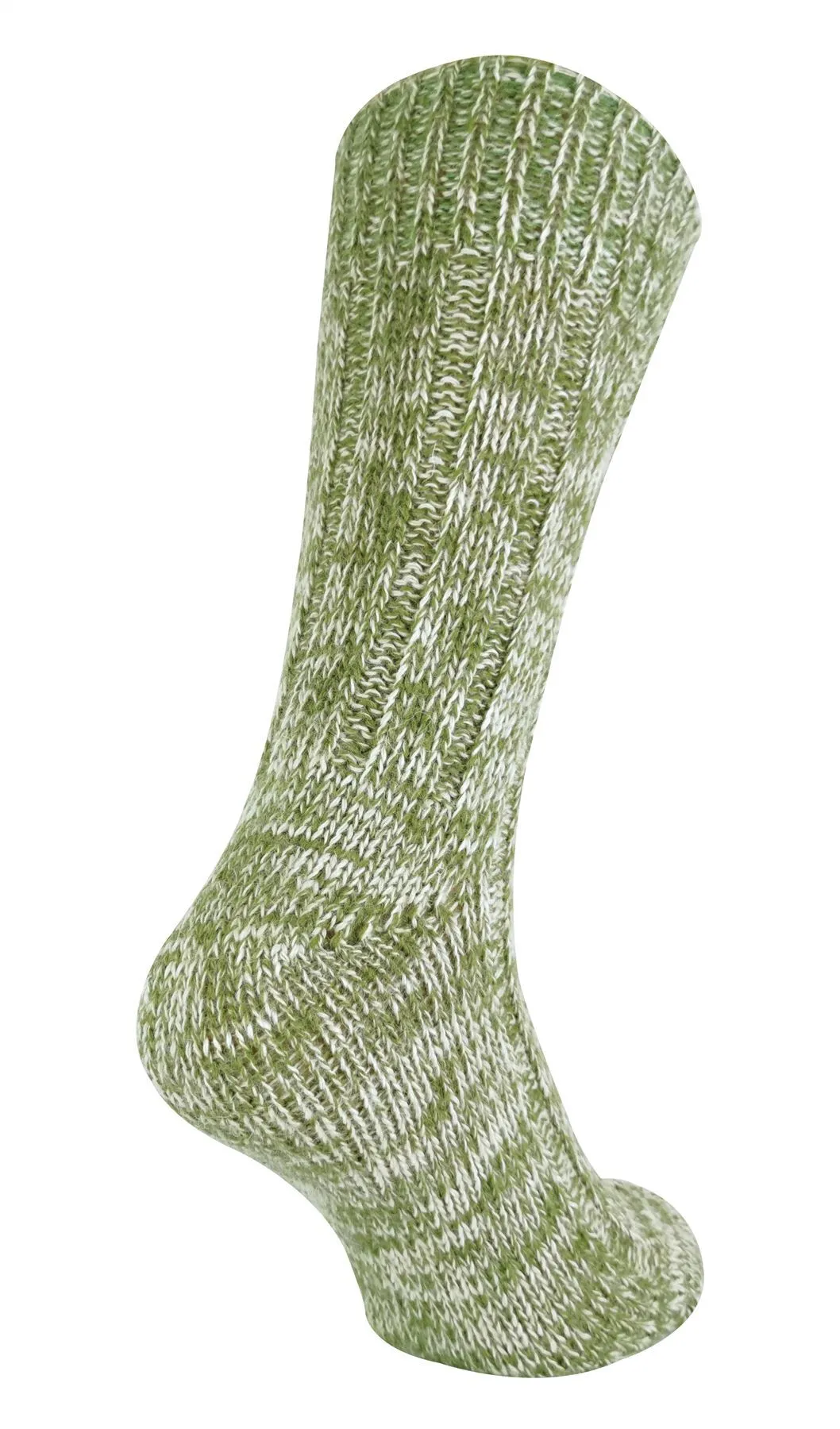 Mens 100% Wool Socks (6-11 UK / Green)