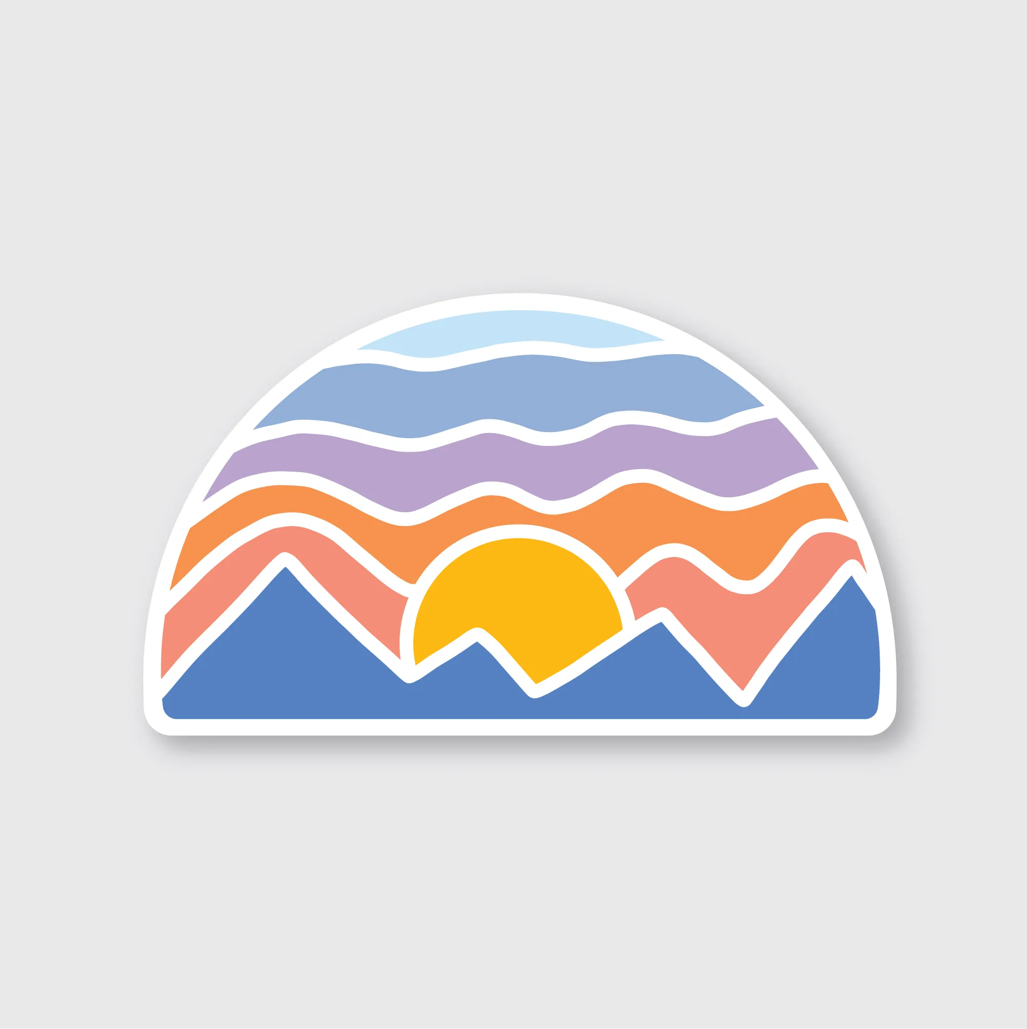 Mosaic Mountain Sticker