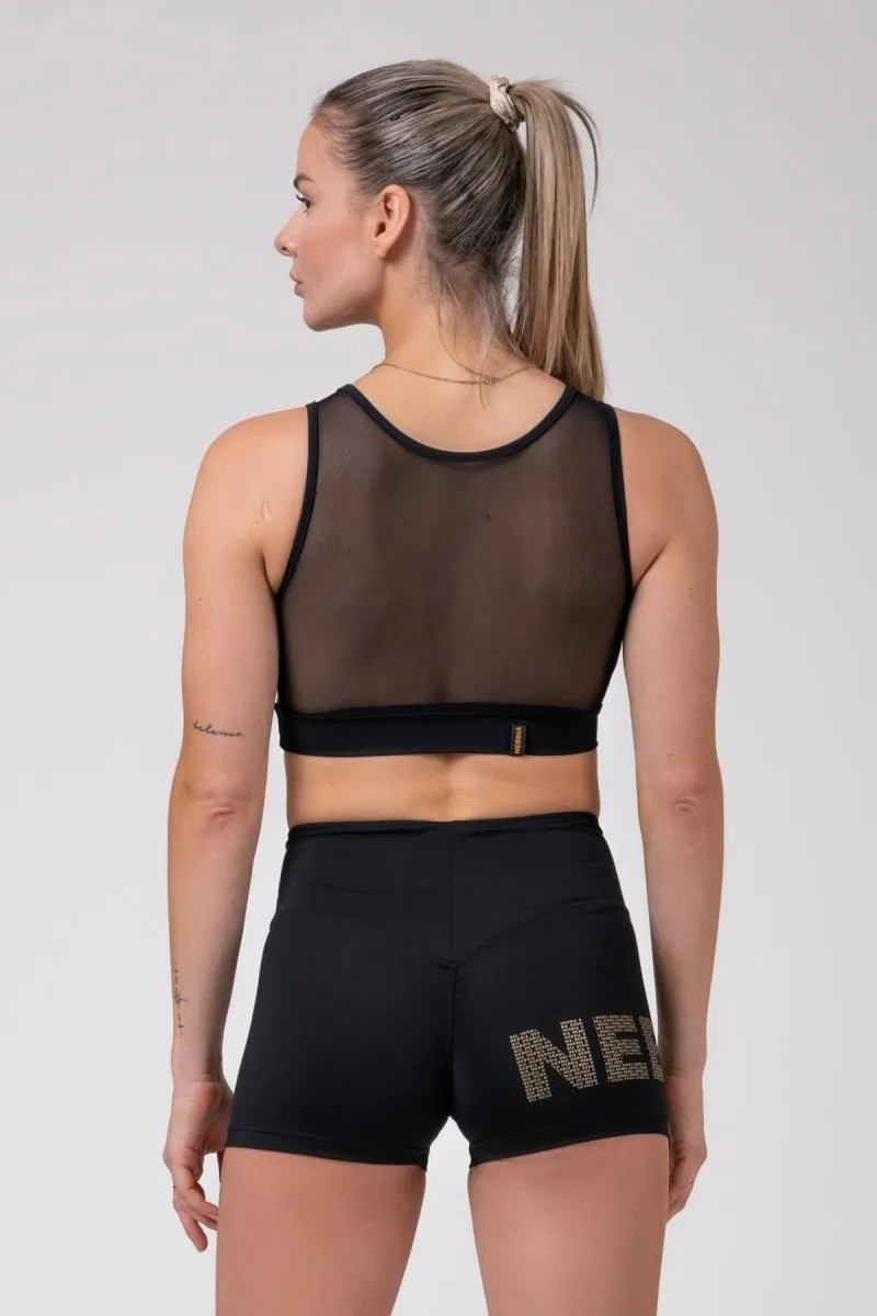 Nebbia Gold Mesh Mini Top 830