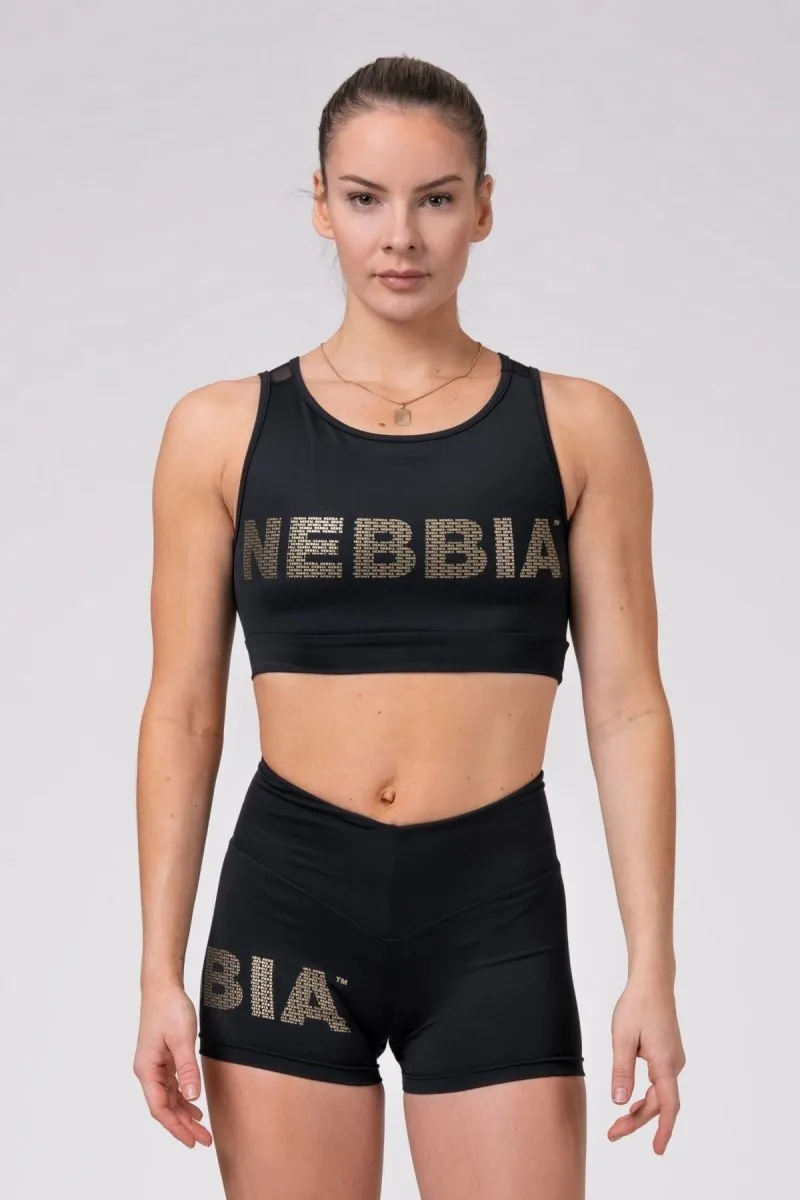 Nebbia Gold Mesh Mini Top 830
