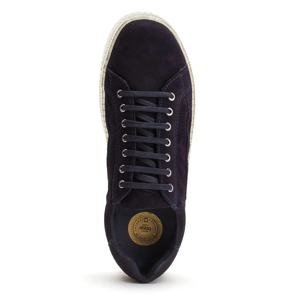 Neon Navy Suede Trainer