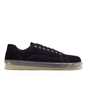 Neon Navy Suede Trainer