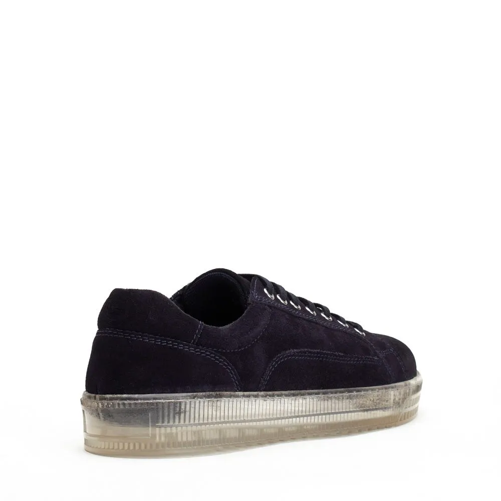 Neon Navy Suede Trainer