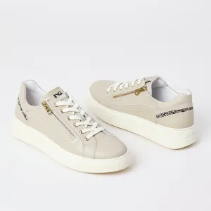 NeroGiardini Cream Leather Trainers