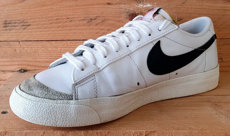 Nike Blazer Low 77 Leather Trainers UK8.5/US9.5/EU43 DA6364-101 White/Black