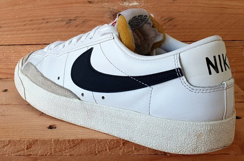 Nike Blazer Low 77 Leather Trainers UK8.5/US9.5/EU43 DA6364-101 White/Black