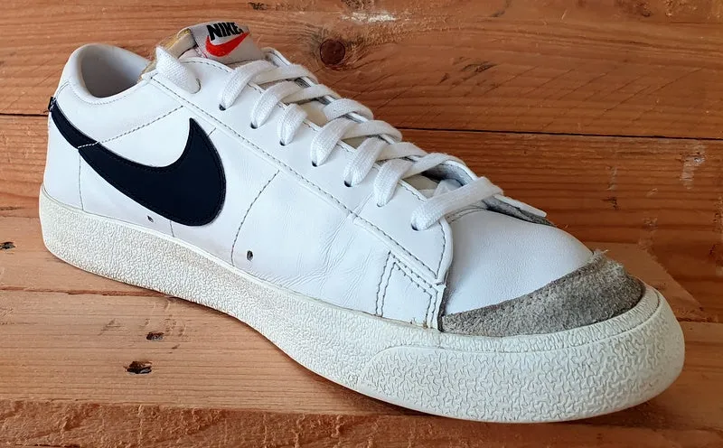 Nike Blazer Low 77 Leather Trainers UK8.5/US9.5/EU43 DA6364-101 White/Black
