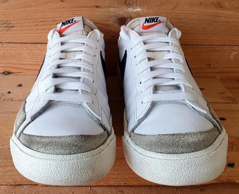 Nike Blazer Low 77 Leather Trainers UK8.5/US9.5/EU43 DA6364-101 White/Black