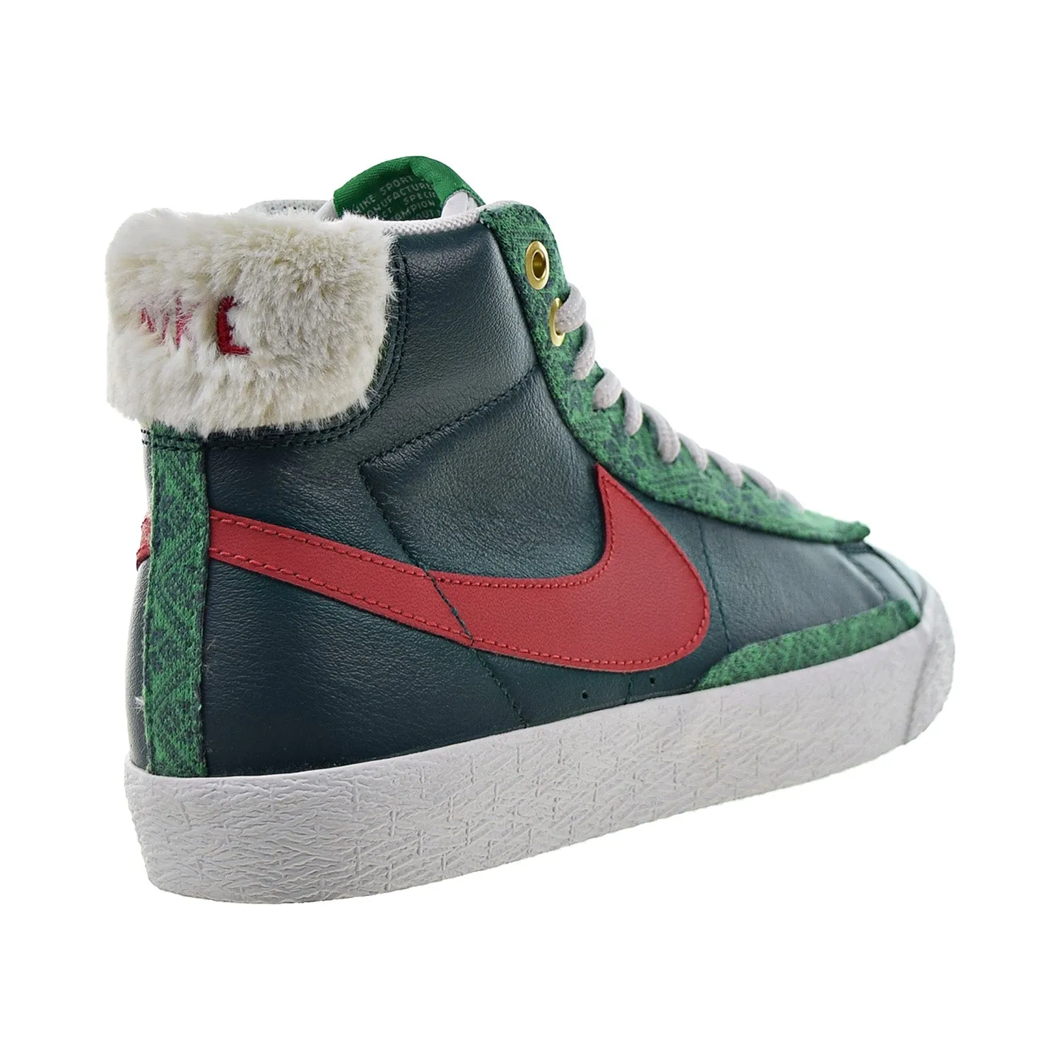 Nike Blazer Mid GS "Nordic Christmas" Big Kids' Shoes Atomic Teal-Red