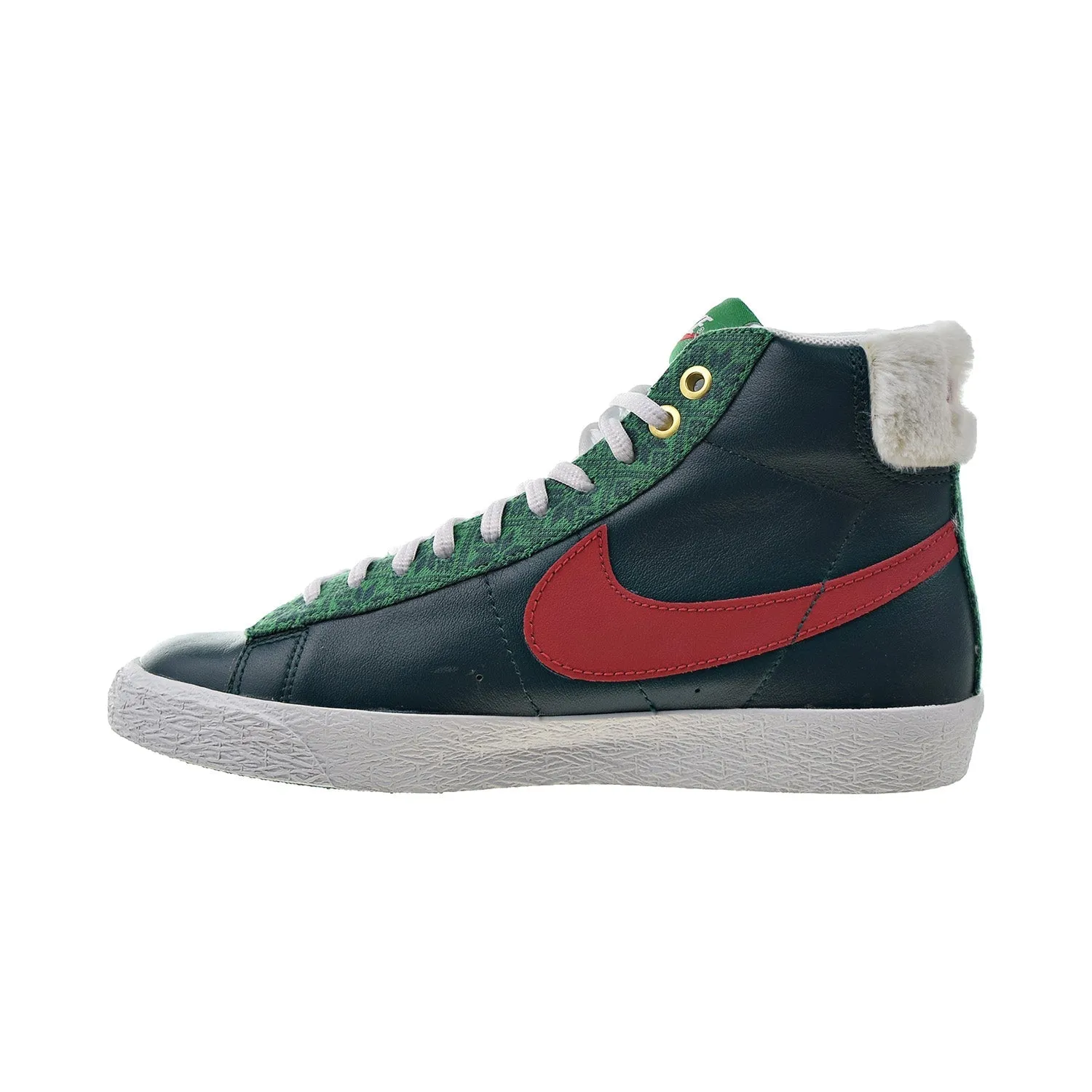 Nike Blazer Mid GS "Nordic Christmas" Big Kids' Shoes Atomic Teal-Red